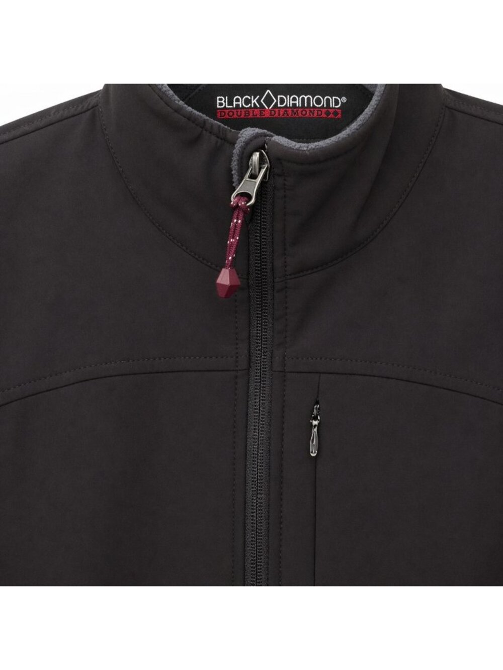Black Diamond Double Diamond Womens Ski Jacket Black Fleece Lined Size Medium - Picture 7 of 9